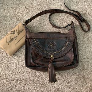 Patricia Nash Distressed Leather Cross Body Bag
